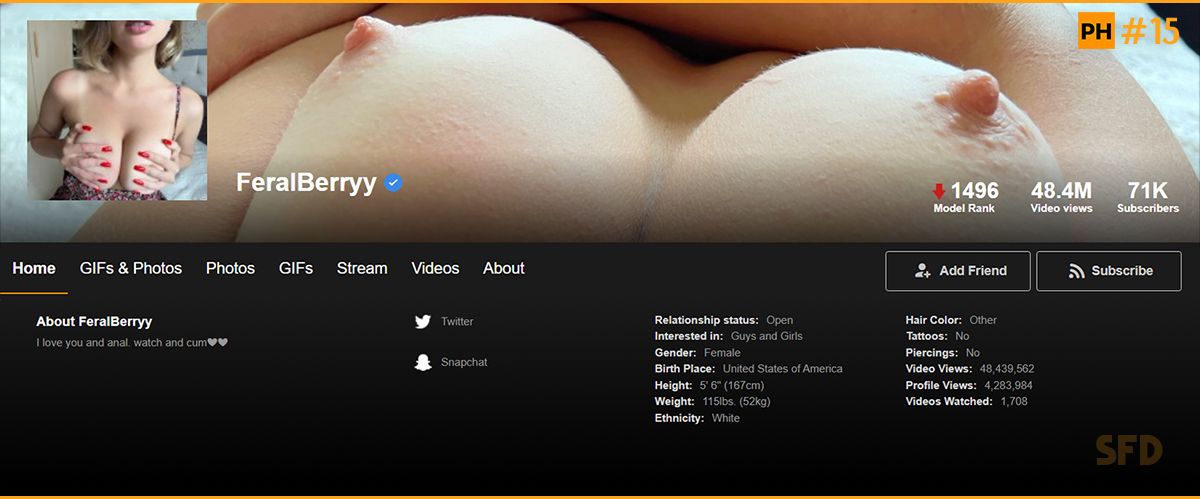 [Pornhub.com] FeralBerryy SITERIP (2020 – 2023)