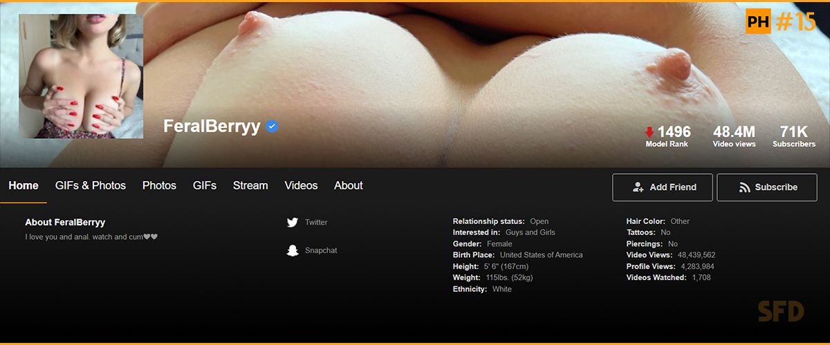 [Pornhub.com] FeralBerryy SITERIP (2020 — 2023)